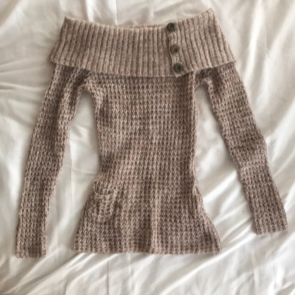 Tan knit sweater